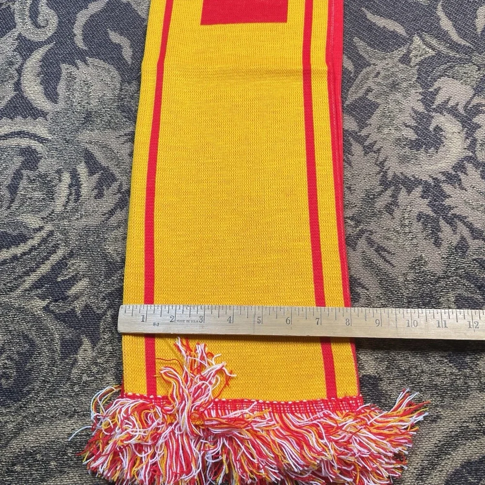 Spain España Soccer Football Scarf Licensed New Red Yellow Double Sided New